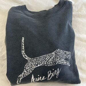 Anine Bing Spencer Spotted Leopard Sweater